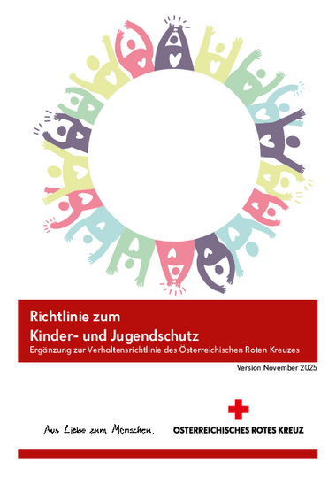 Titelblatt Richtlinie zum Kinder- und Jugendschutz