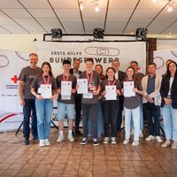 Team bei Siegerehrung
