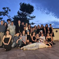 Gruppenfoto der Jugendlichen beim Casinoabend
