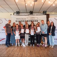 Gewinner bei Siegerehrung