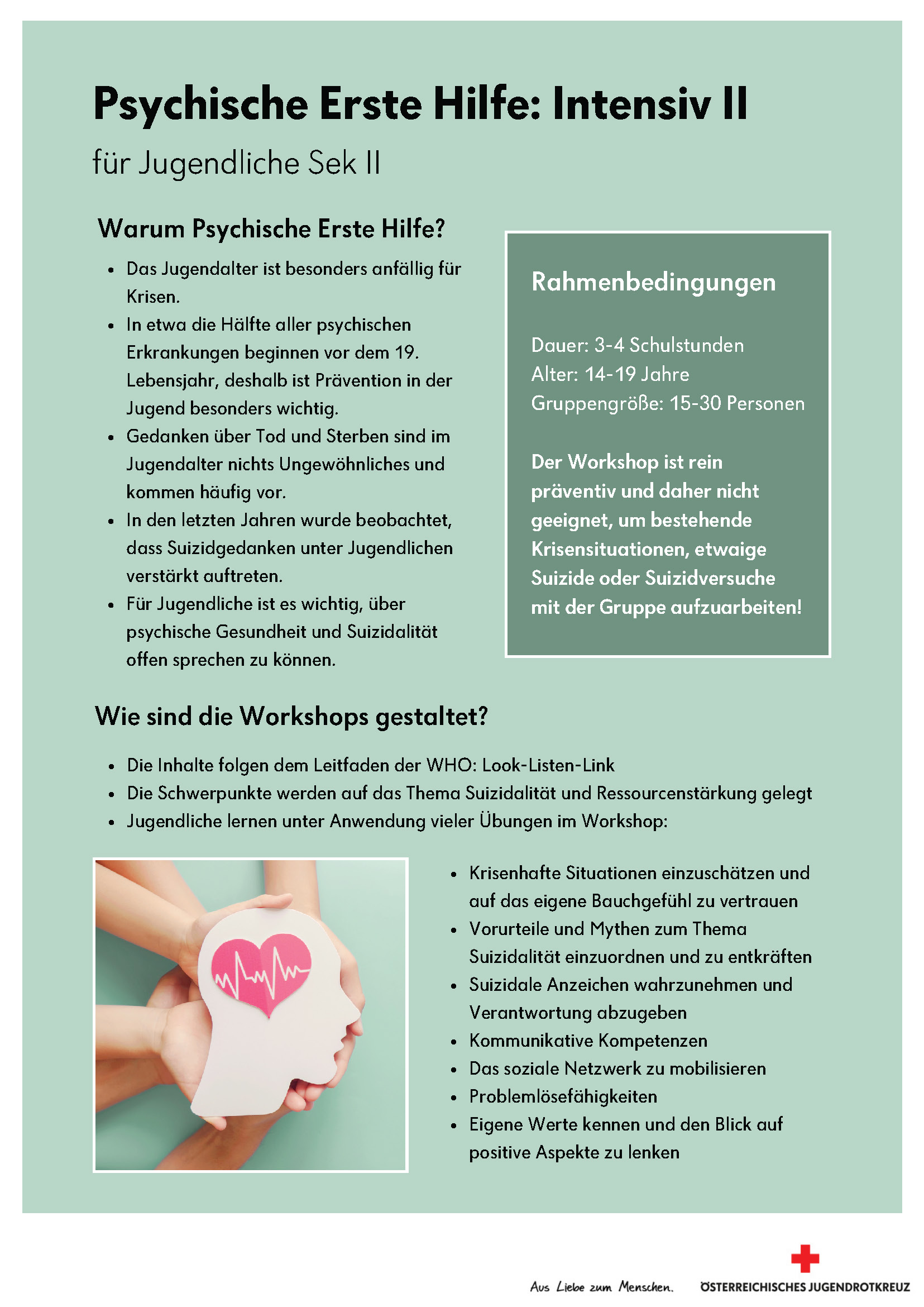 Link zum Factsheet Ausbildung Psychische Erste Hilfe Intensiv I